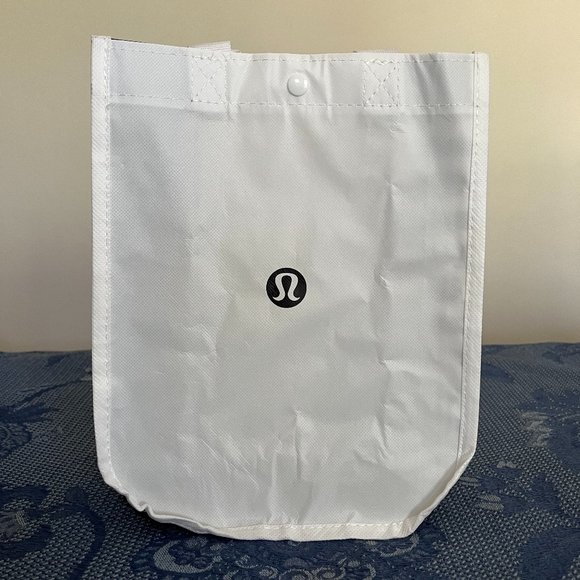 Lululemon white & black small reusable tote bag - Picture 3 of 6